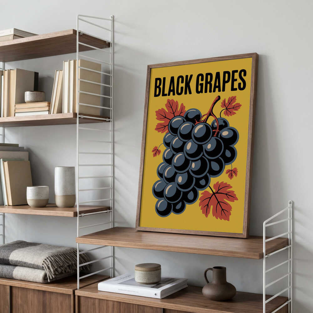 Grapes &amp; Leaves Poster