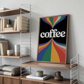 Coffee Rainbow Poster