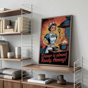 Retro Kitchen Whirl Poster
