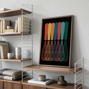 Vibrant Whisks Poster