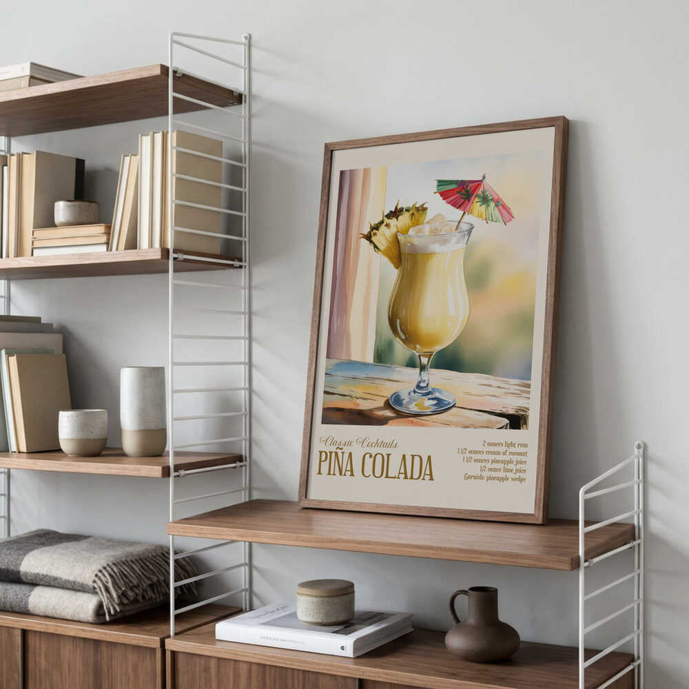 Classic Cocktails - Pina Colada Poster