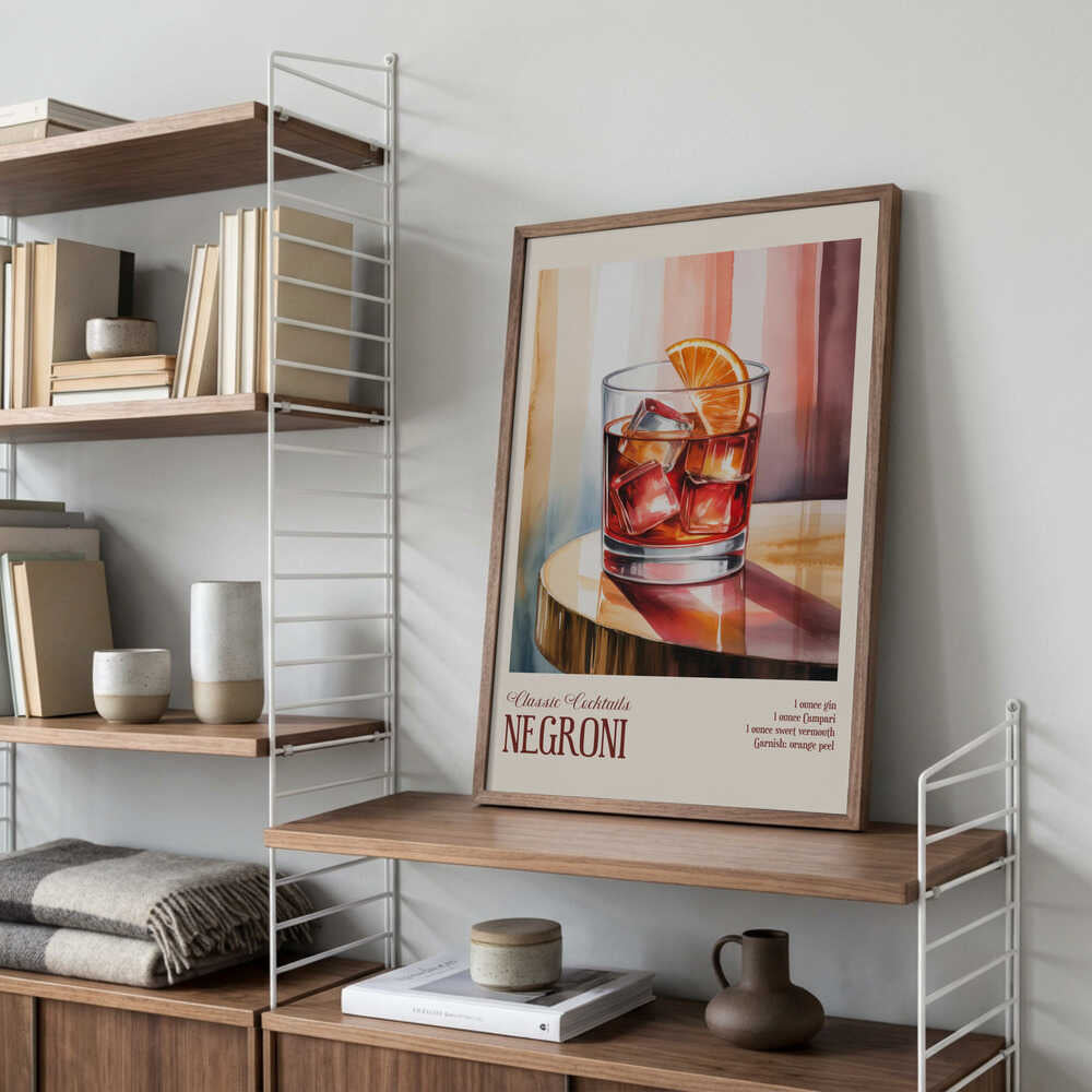 Classic Cocktails - Negroni Poster