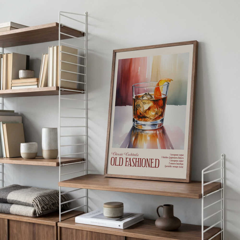 Classic Cocktails - Old Fashioned Poster