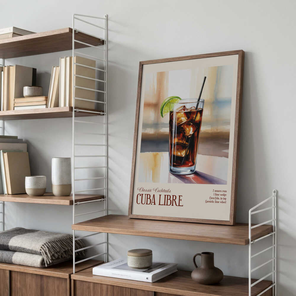 Classic Cocktails - Cuba Libre Poster