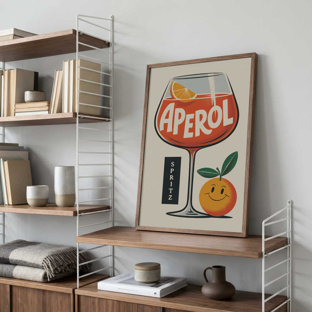 Aperol Spritz Retro Poster