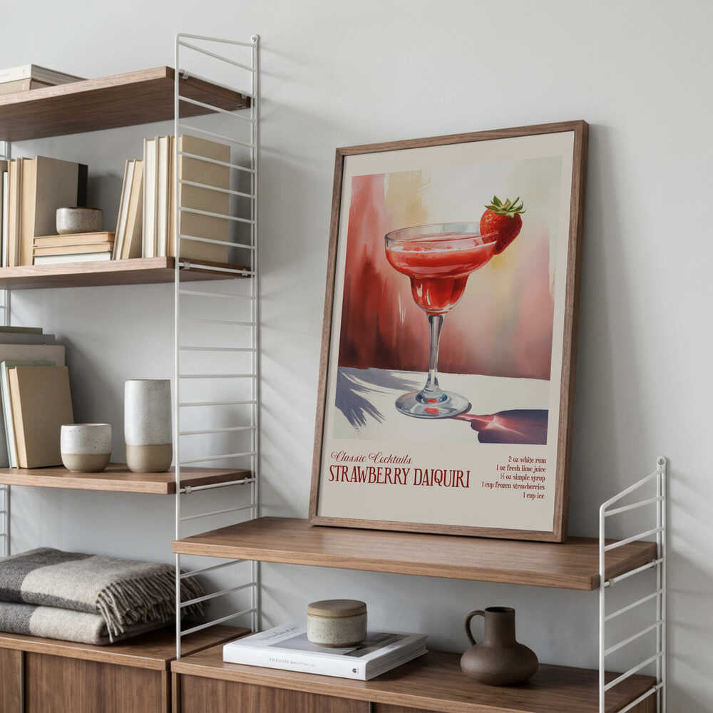 Classic Cocktails - Strawberry Daiquiri Poster