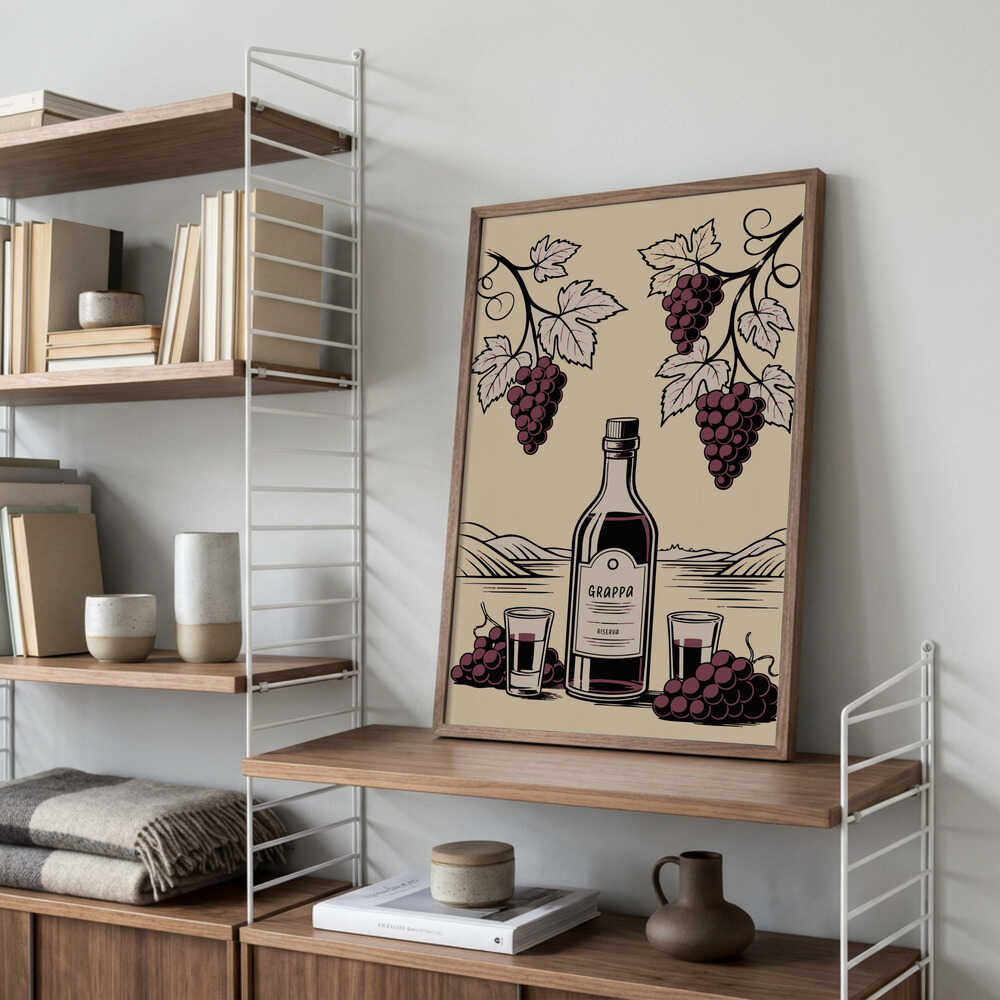 Grappa Bottle Poster