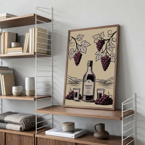 Grappa Bottle Poster