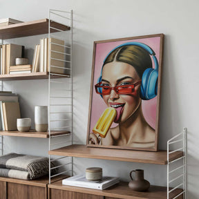 Popsicle and Music Poster