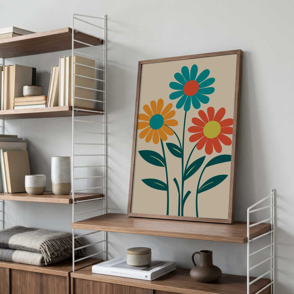 Boho Flowers Series No 9 Poster