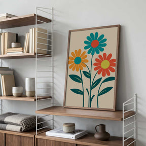 Boho Flowers Series No 9 Poster
