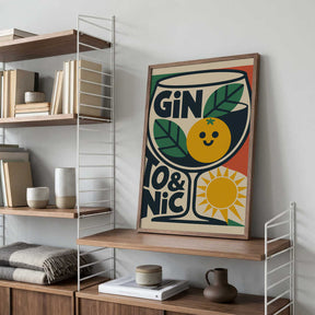 Sunny Gin and Tonic Poster