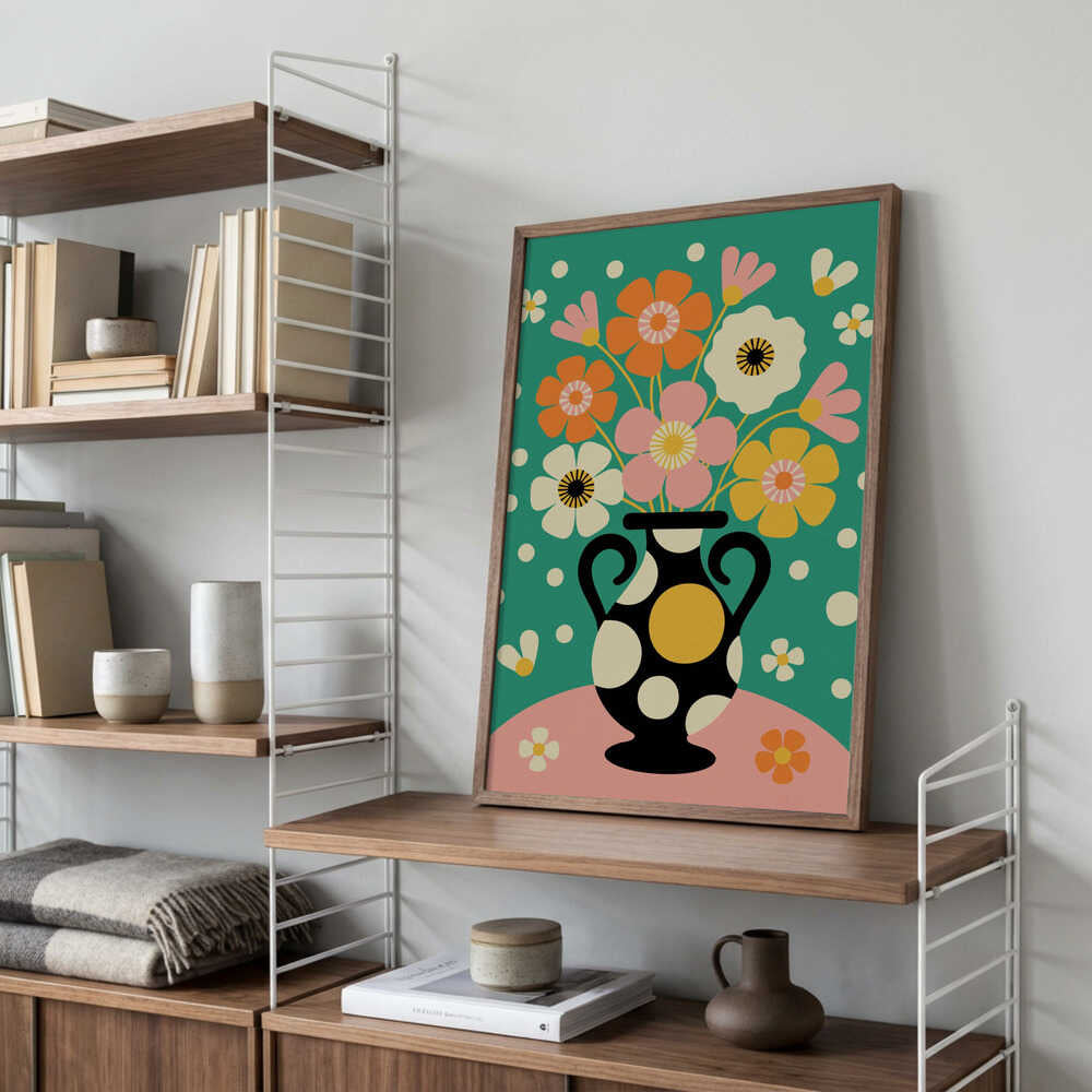 Bouquet of Bold Flowers Poster