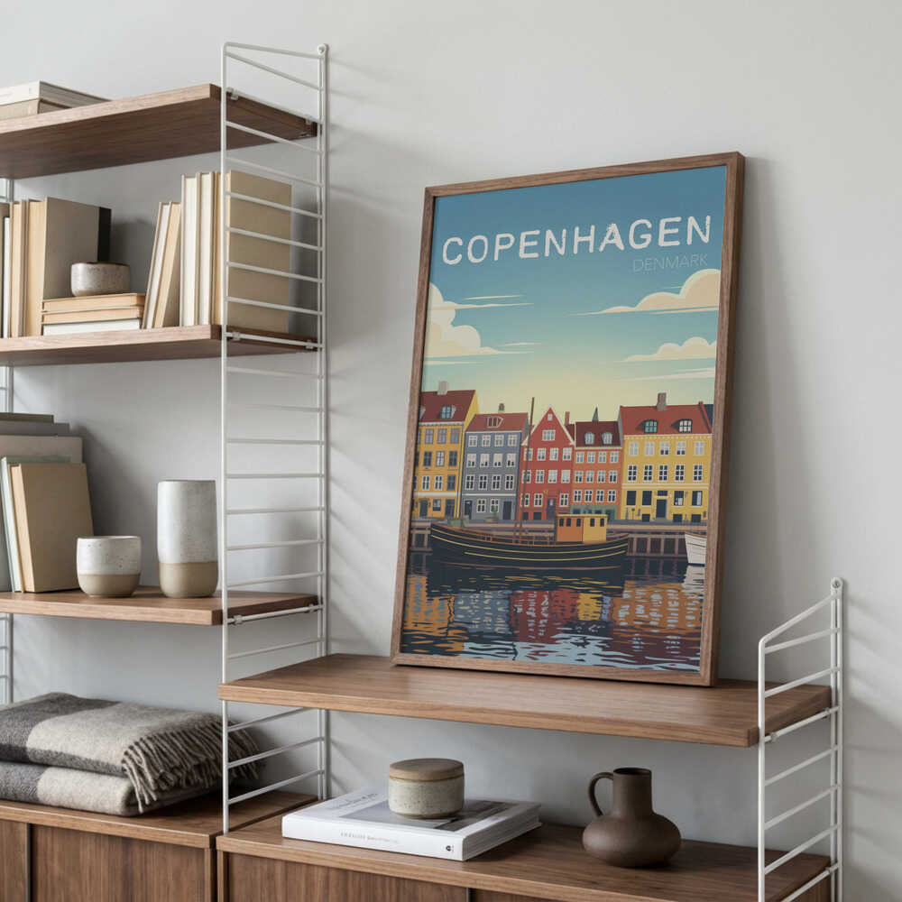 Copenhagen Travel Poster Poster
