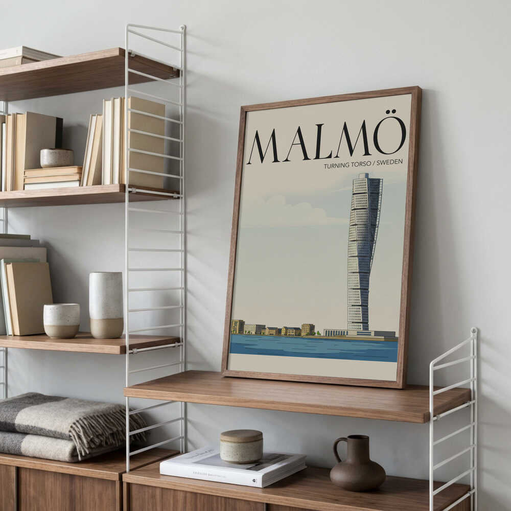 Malmö Travel Poster Poster