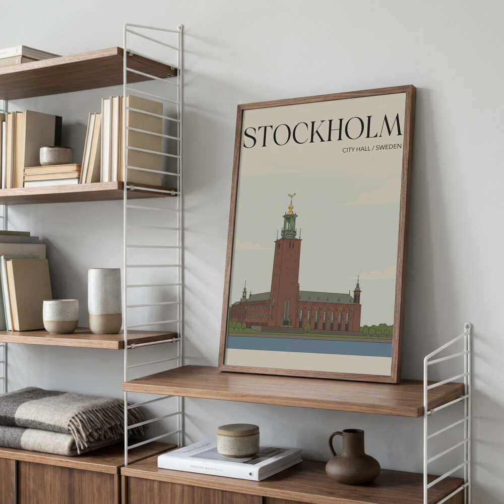 Stockholm City Hall Travel Poster Poster