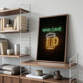 Man Cave Neon Sign No 2 Poster