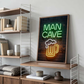 Man Cave Neon Sign No 3 Poster