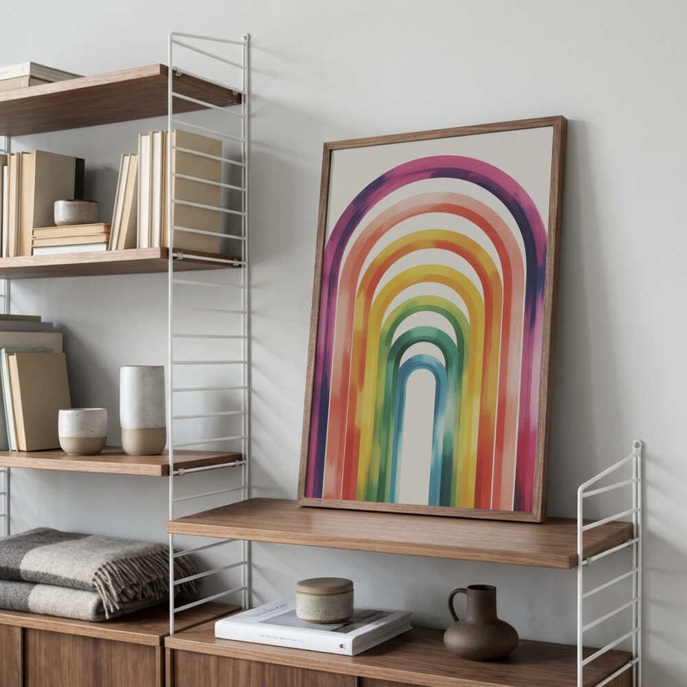 Colorful Arches Poster