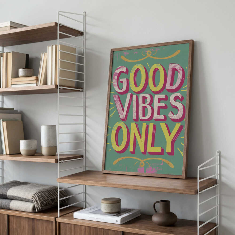 Good Vibes Only No 4 Poster