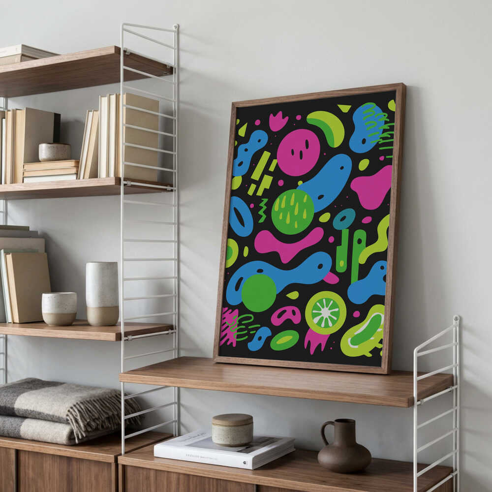 Neon Chaos Poster