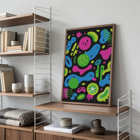 Neon Chaos Poster