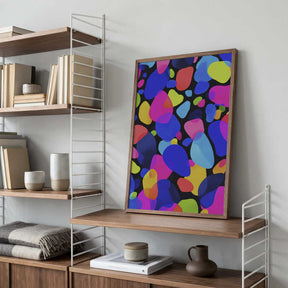 Neon Mosaic Poster