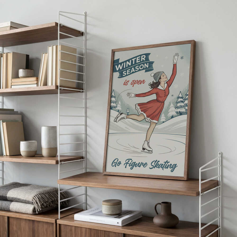 Go Figure Skating Poster