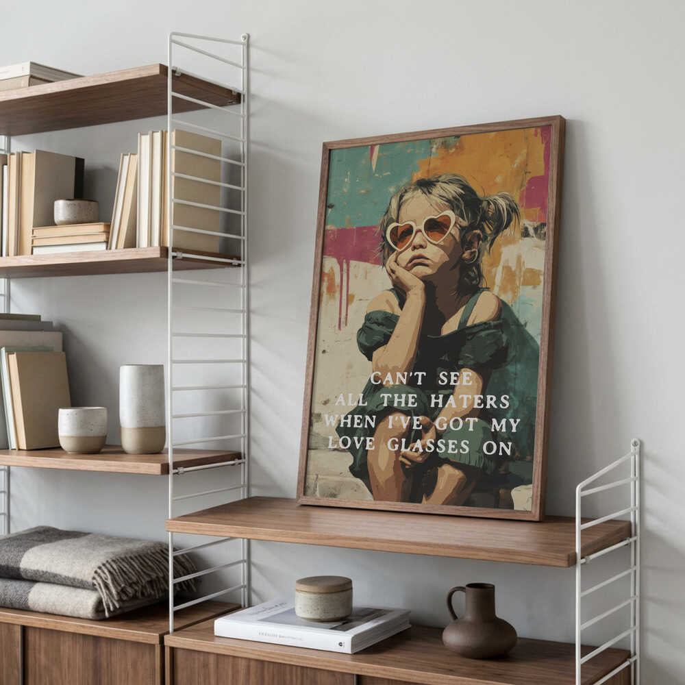 Love Glasses On Poster