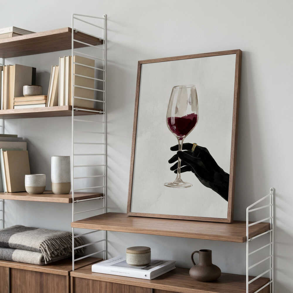A Glass of Red Wine Poster
