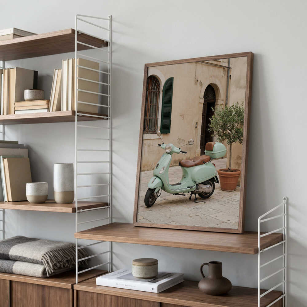 Vespa In Italy Poster