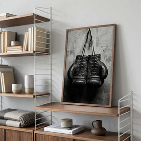 Retro Boxing Gloves Poster
