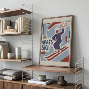 Apres Ski Waiter Poster