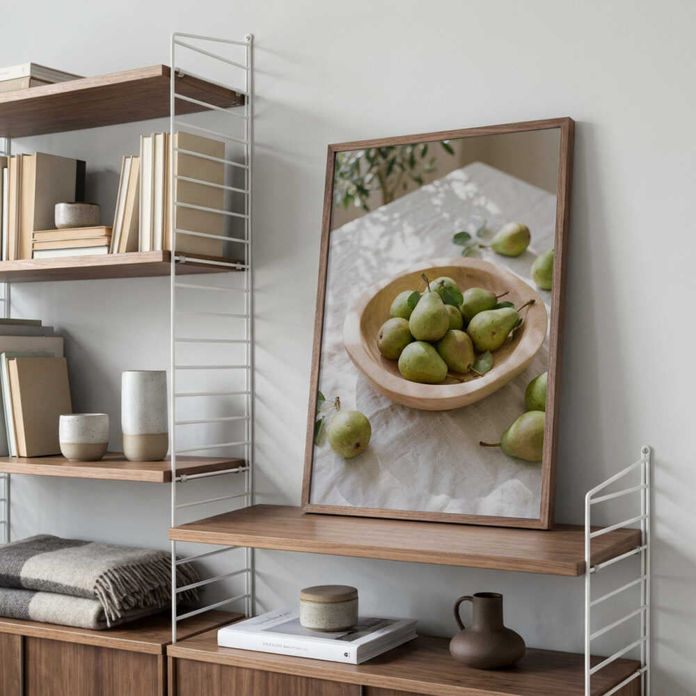Ripe Green Pears Poster
