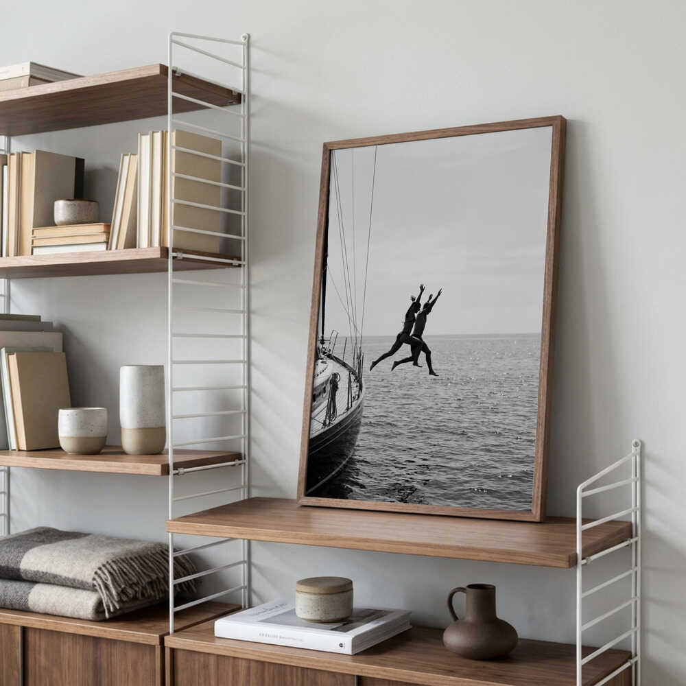 Jumping From a Boat Poster