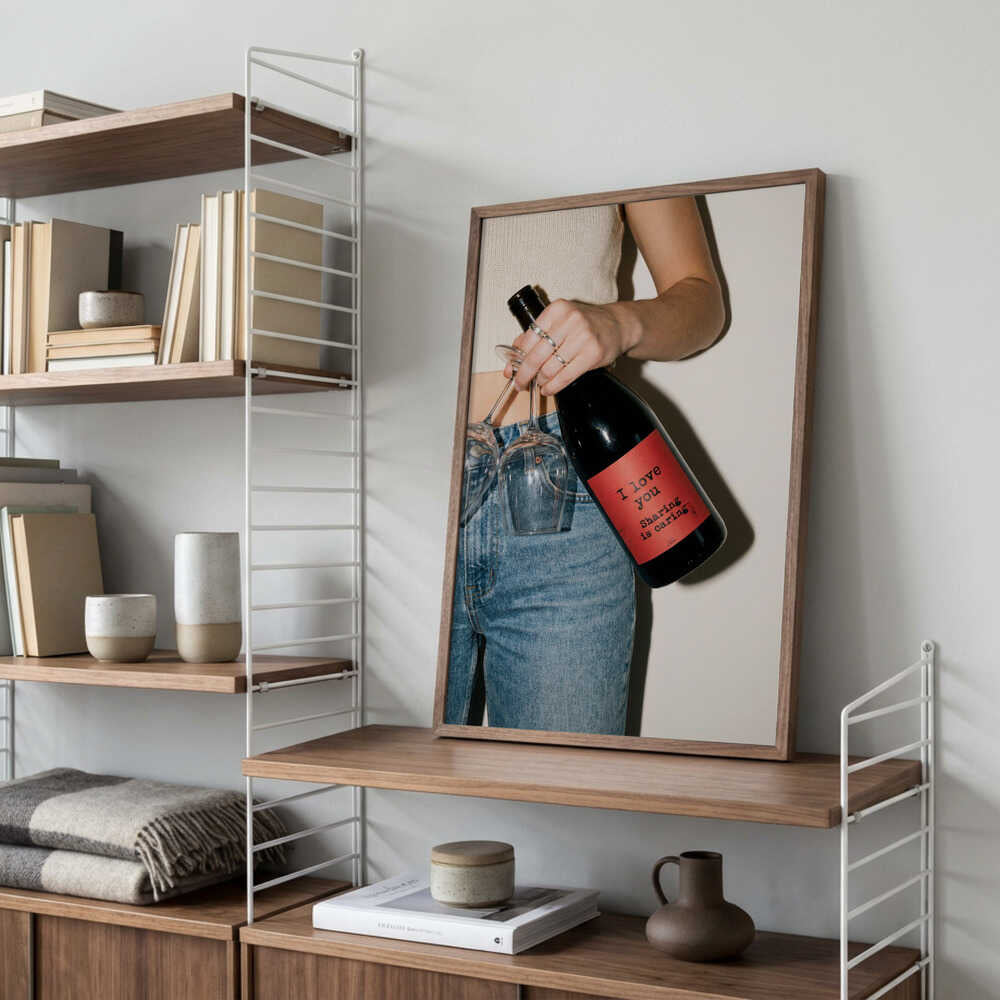 Love and a Bottle of Wine Poster