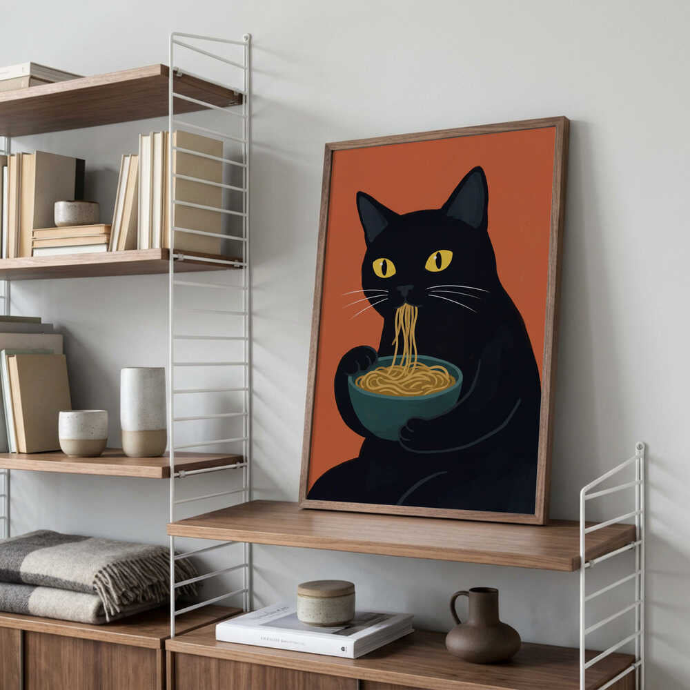 Noodle Cat No 1 Poster