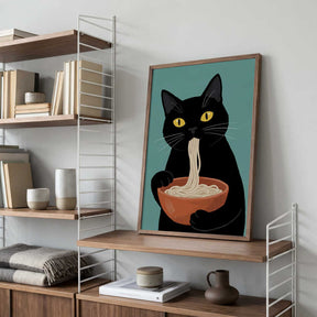 Noodle Cat No 2 Poster