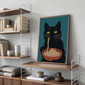 Noodle Cat No 3 Poster