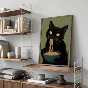 Noodle Cat No 4 Poster