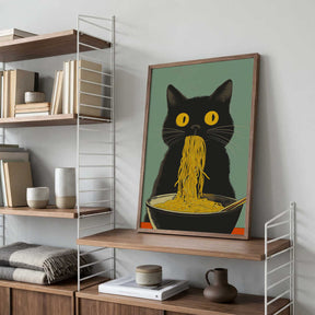 Noodle Cat No 5 Poster
