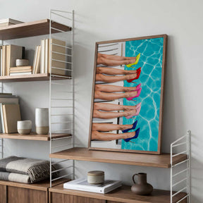 High Heels By the Pool Poster