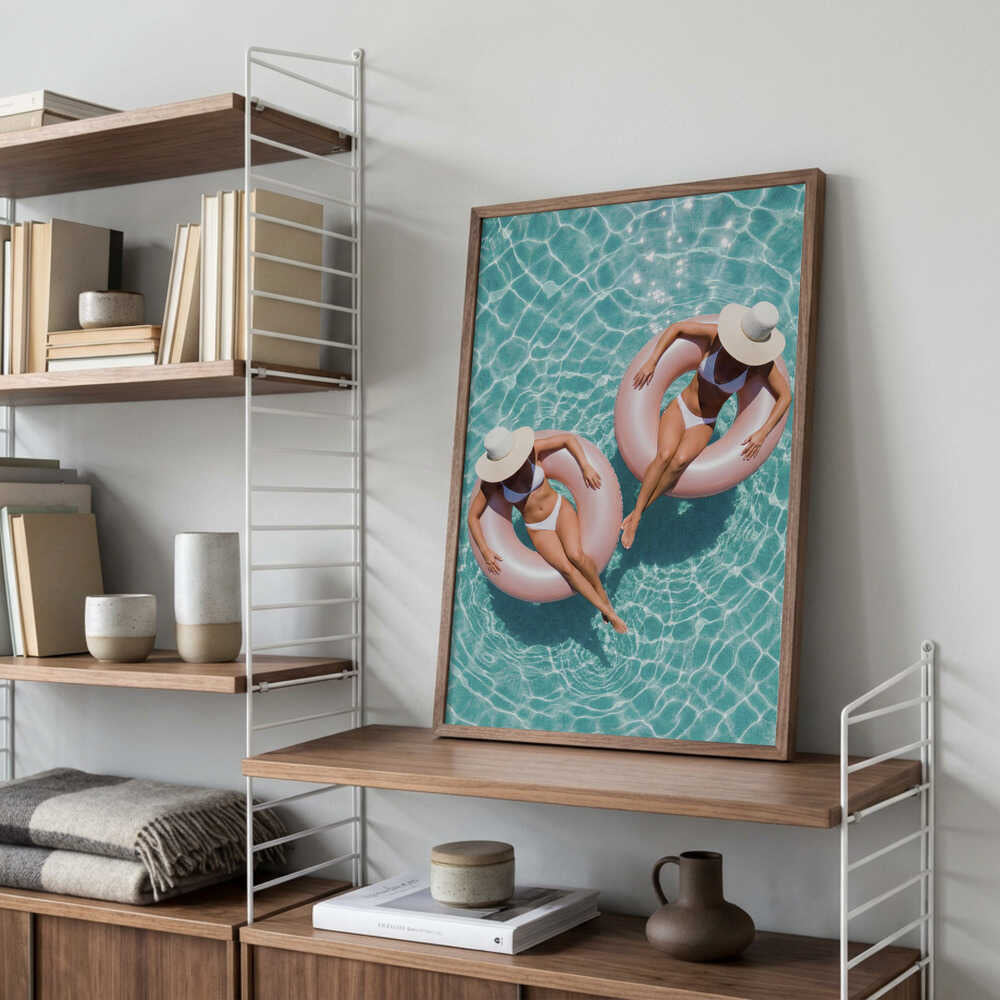 Floating In the Pool Poster