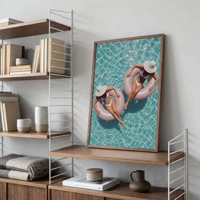 Floating In the Pool Poster