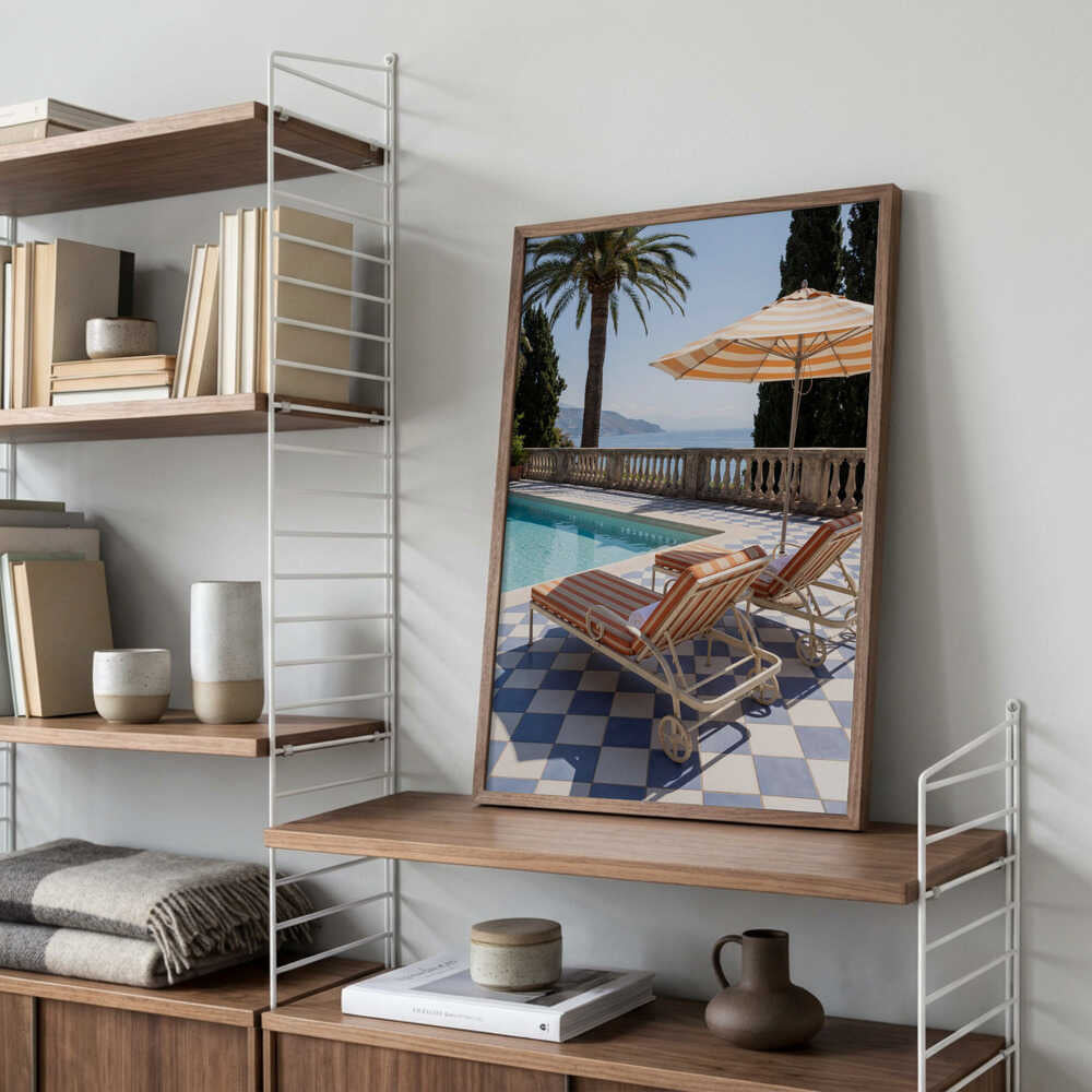 Sunbeds At the Beach Villa Poster