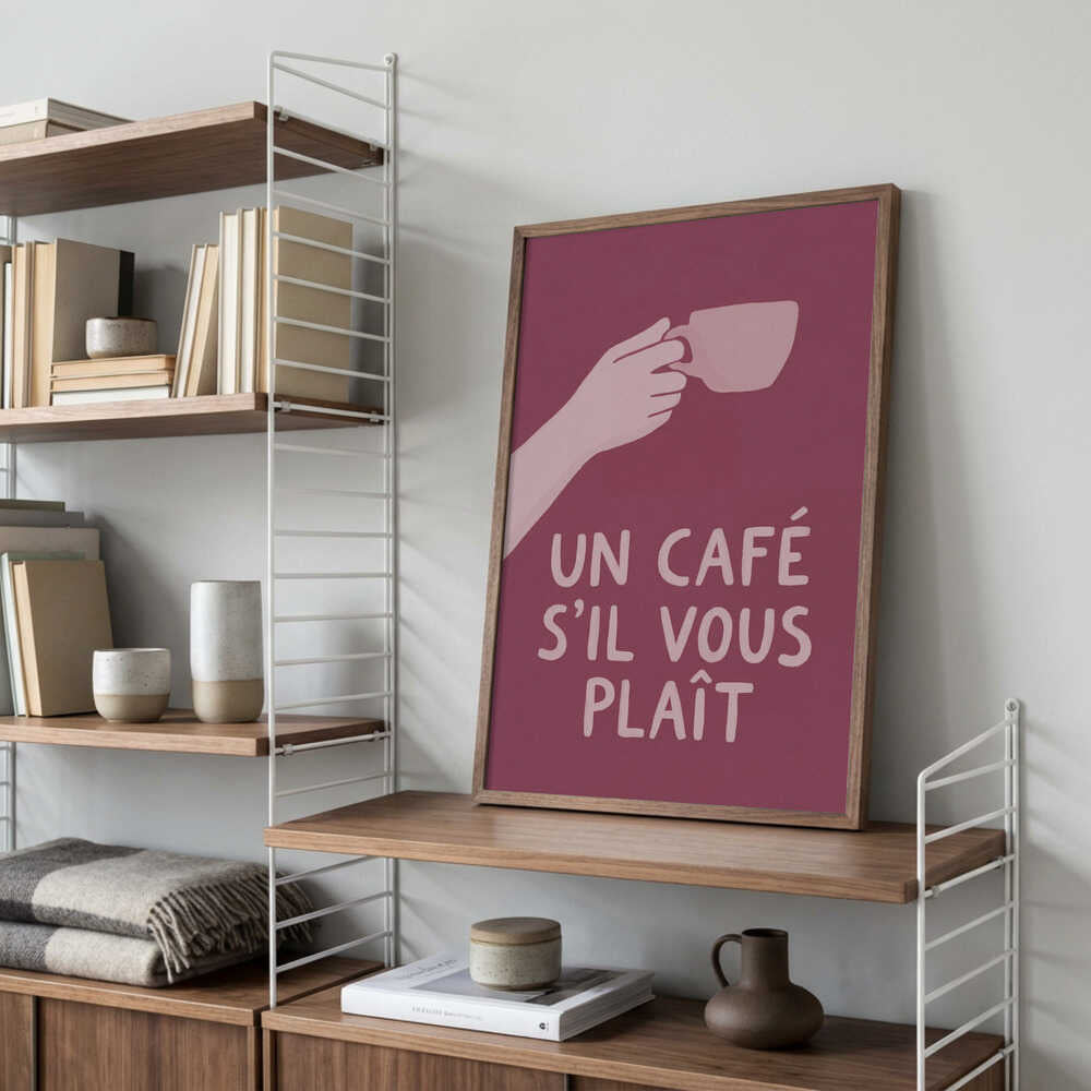 Un Café S'il Vous Plait Poster