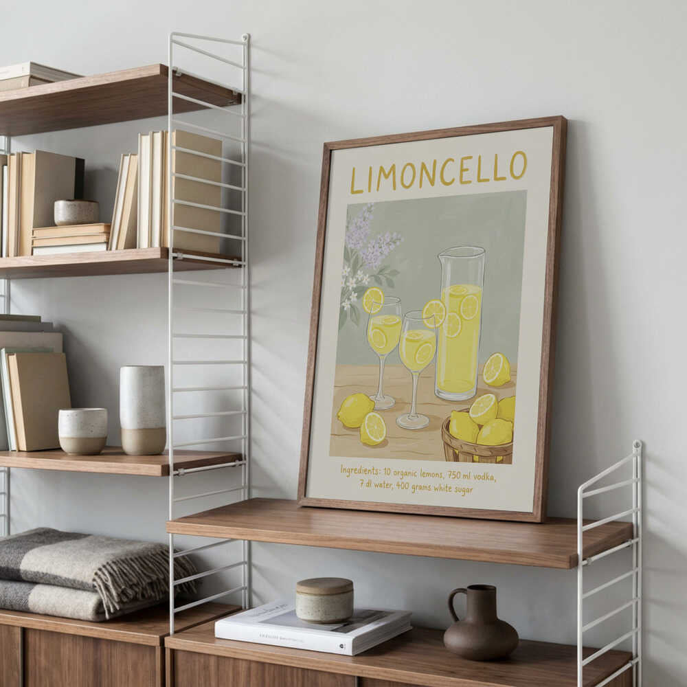 Limoncello Lemon Refreshment Poster