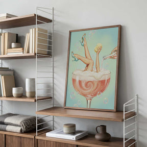 Champagne Bubble Bath Poster