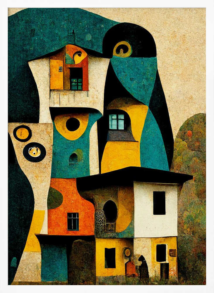 Whimsical Dwellings Poster