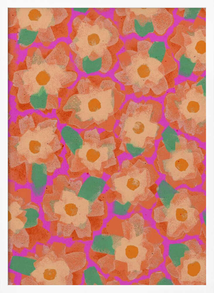Vibrant Petal Dance Poster